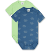 Sanetta Bodysuit Twin Pack S child rupikonnat sininen/vihreä