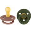 BIBS® Dummy Colour Woodchuck/Hunter Green 6-18 maanden, 2 stuks.