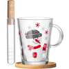 Ritzenhoff & Breker GmbH & Co. KG Teeglas + Untersetzer + Teesieb Cap Frosty 380 ml 3er Set transparent