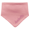 Tanjo Halstuch mit Name bestickt - Bio Baumwolle hellrosa