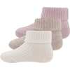Ewers Ponožky 3-pack béžová/hnědá/růžová
