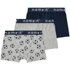 name it Boxerky shorts 3-pack Football Grey Melange