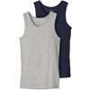 name it Tanktop 2 Pak Grijs Melange