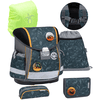 Belmil Schulranzen Classy Schulranzen Set 6-teilig mit Brustgurt Dark Dots
