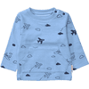 Staccato Sweatshirt lyseblå mønstret