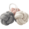 Nordic Coast Company Juego de nudos Baby Gym, Rosa-Gris-Naturaleza