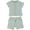 Sterntaler Set maglia a maniche corte + pantaloncini, palme/verde  