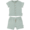 Sterntaler Set skjorte+korte bukser palmetre mellomgrønn