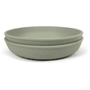 Filibabba Assiette enfant silicone vert lot de 2