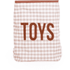 CHILDHOME Panier de rangement jouets Vichy nude 35x35x50 cm