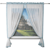Be Be 's Collection Vorhang-Schlaufenschal 2-tlg. 3D-Schmetterling Mint 100x170 cm