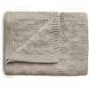 mushie Stickad filt Honeycomb Beige 80 x 100 cm