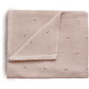 mushie Strikket pledd Pointelle Blush 80 x 100 cm