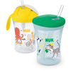 NUK Tasse enfant paille Motion Cup Action Cup PP 230 ml lot de 2