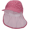 Sterntaler Peaked cap met nekbescherming bloemen roze 