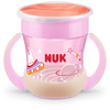 NUK Tasse enfant poignées Mini Magic Cup Night dès 6 mois, 160 ml, rose