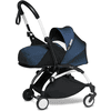 BABYZEN Kinderwagen YOYO2 0+ White mit Neugeborenenaufsatz Air France Blue