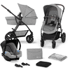 Kinderkraft Kombikinderwagen 3 in 1 MOOV CT gray melange