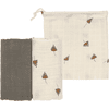 LÄSSIG Gazeklude M 2-pack taupe 60 x 60 cm