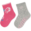 Sterntaler Calcetines ABS doble pack mariposa rosa   