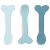 Done by Deer™ Cuillère enfant Wally silicone bleu, lot de 3