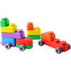 Montessori® Montessori-Spielzeug, Lernspielzeug, weiche Blöcke und Räder – 10 Blöcke und 8 Räder Mehrfarbig