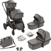 babyGO Poussette double inline Duo Grey