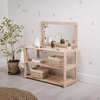 Montessori® Montessori-Atmosphäre, Kinderzimmer, Kinderwaschtisch mit Spiegel - Natural Natural