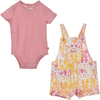Levi's® Set tuinbroek en body roze/geel