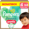 Pampers Harmonie Pants Taglia 4, 9-15 kg, confezione mensile da 168 pannolini
