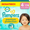 Pampers Premium Protection, koko 4 Maxi, 9-14kg, kuukausipakkaus (1x 174 vaippaa)