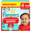 Pampers Pañales Premium Protection Pants T.4 9-15kg caja 168 pañales