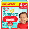 Pampers Premium Protection Pants, koko 4, 9-15kg, kuukausipakkaus (1x 168 vaippaa)