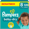 Pampers Baby-Dry Windeln, Gr. 8, 17+kg, Monatsbox (1 x 120 Windeln)