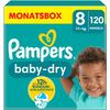 Pampers Pañales Baby-Dry T. 8 17+kg caja mensual (1 x 120 pañales)
