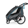 Qeridoo® Remorque de vélo enfant QUPA 1 Blue collection 2023