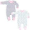 Hütte Combinaison pyjama bébé rose lot de 2