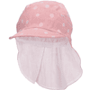 Sterntaler Peaked Cap, jossa on kaulasuojapisteitä Pale Pinkki 