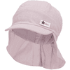 Sterntaler Cappello a punta con protezione del collo in lino carattere rosa 