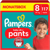 Pampers Baby-Dry Pants, talla 8 Extra Large , 19kg+, caja mensual (1 x 117 pañales)