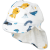 Sterntaler Peaked cap med nackskydd Dinos ecru