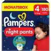 Pampers Baby-Dry Pants Night , taglia 4 Maxi, 9-15kg, confezione mensile (1 x 180 pannolini)