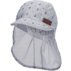 Sterntaler Peaked cap med nakkebeskyttelse anker smoke grey