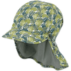 Sterntaler Vendbar Peaked Cap med nakkebeskytter Dark Green 
