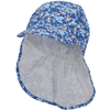 Sterntaler Peaked cap med nakkebeskyttelse hai blå