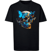 F4NT4STIC T-Shirt Butterfly Skull TEE UNISEX schwarz