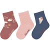 Sterntaler Lot de 3 chaussettes Sun roses 