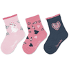 Sterntaler Ponožky 3-pack kočky růžové