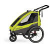 Qeridoo® Remorque de vélo enfant Sportrex1 édition limitée Lime Green