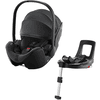 Britax Römer Babyschale Baby-Safe 5Z2 Fossil Grey - Green Sense mit Basisstation Flex Base 5Z
